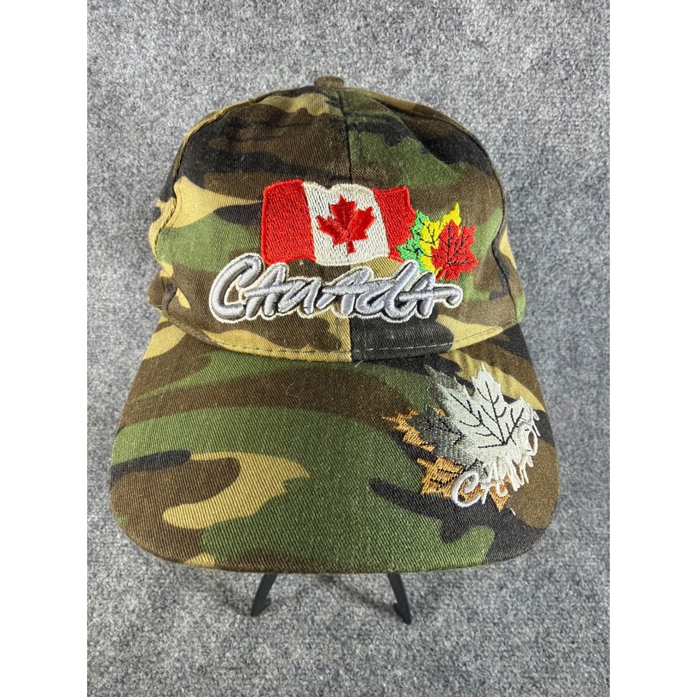 Canada Souvenir Baseball Cap Camo Embroidered Maple Leaf Adjustable Hat
